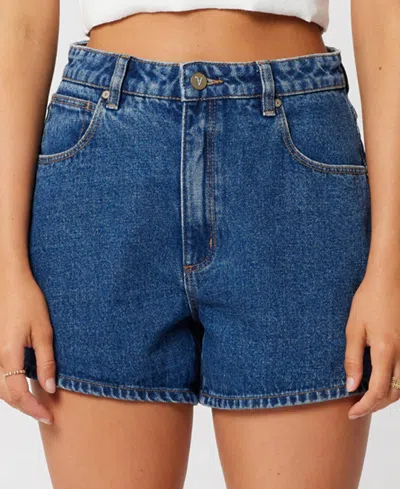 Abrand Venice Bella Denim Shorts In Blue