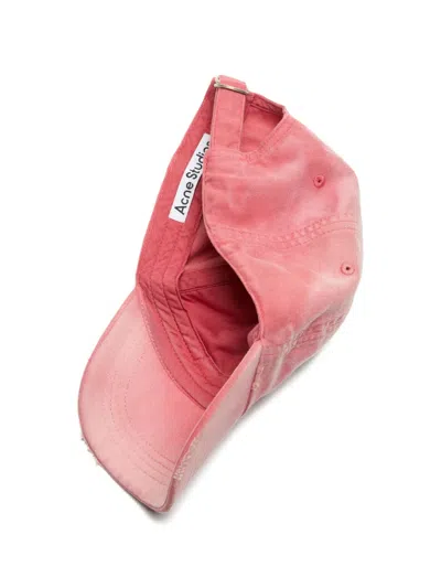Acne Studios Logo Cap In Pink