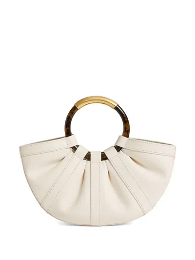 Coccinelle Medium Shell Ring-handle Tote Bag In Neutral