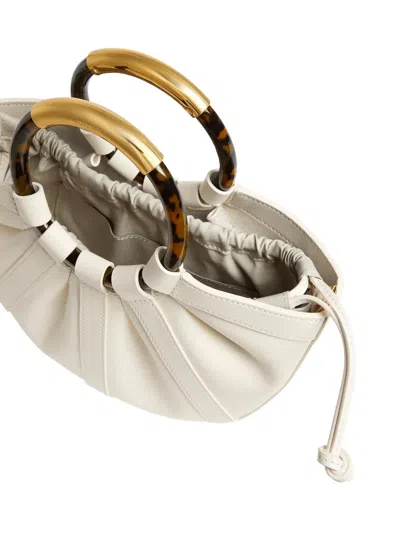 Coccinelle Medium Shell Ring-handle Tote Bag In Neutral