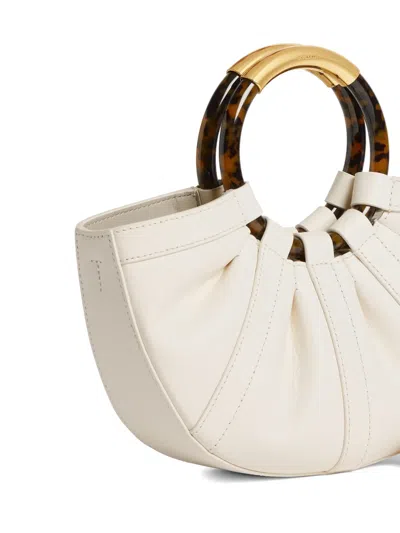 Coccinelle Medium Shell Ring-handle Tote Bag In Neutral
