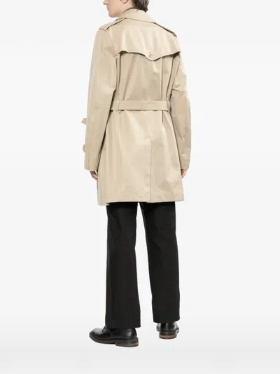 Junya Watanabe Cotton Double-breasted Coat In Brown