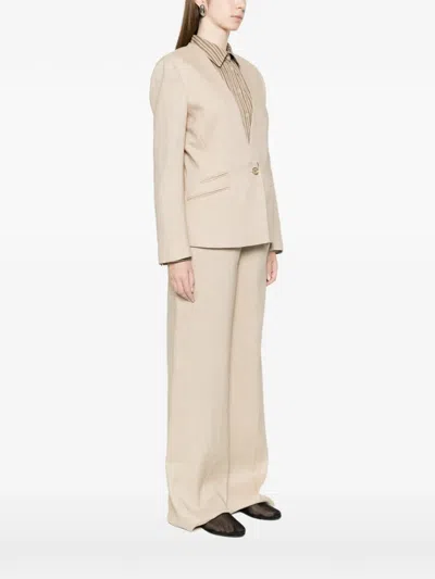 Marella One-button Blazer In Brown