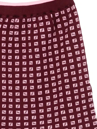 Fendi Ff-pattern Skirt In Multi
