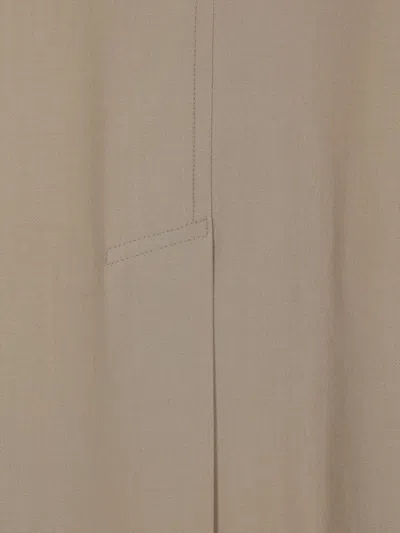 Auralee Buttoned Coat In Brown