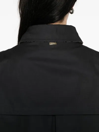 Herno Single-breasted Coat In Blue