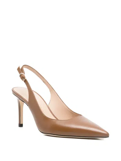 Stuart Weitzman Stuart Power Slingback Leather Pumps In Multi