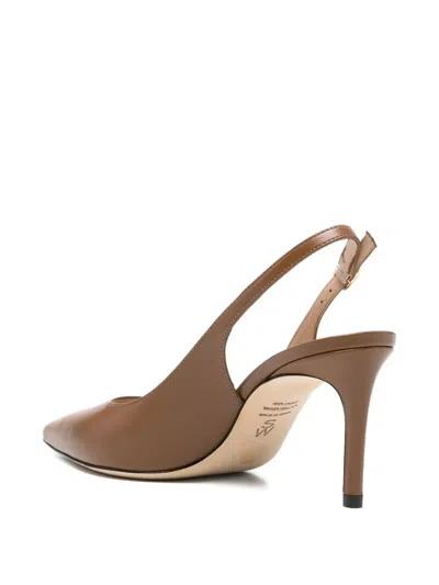 Stuart Weitzman Stuart Power Slingback Leather Pumps In Multi