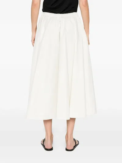 Cordera Drawstring Skirt In White