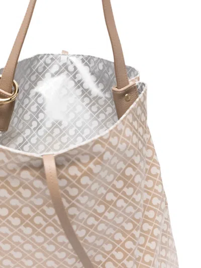 Gherardini Patterned Tote Bag In Neutral