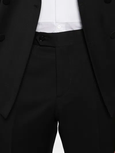 Manuel Ritz Double-breasted Suit In Black