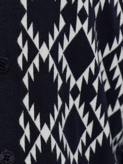 Bogner Amber Diamond-pattern Cardigan In Black
