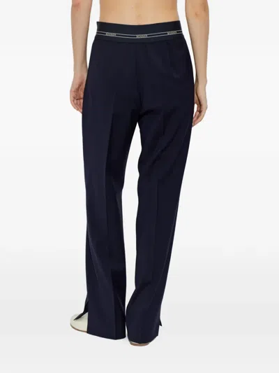 Bogner Marlene Logo-waistband Trousers In Blue