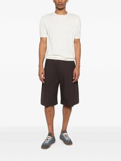 Scaglione Argyle Pattern T-shirt In Neutral