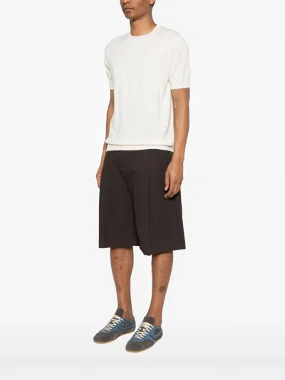 Scaglione Argyle Pattern T-shirt In Neutral