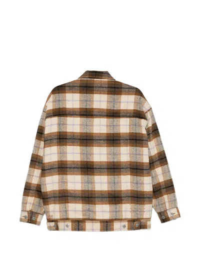 Ksubi Plaid Oversized Jacket In Neutral