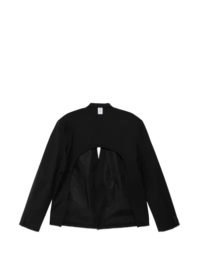 Prototypes Open Back Blazer In Black