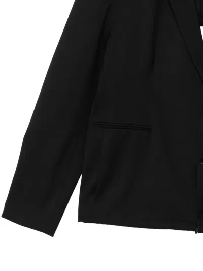 Prototypes Open Back Blazer In Black