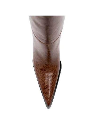 Coperni Cowboy Bridge Lizard Print Boots In Multi
