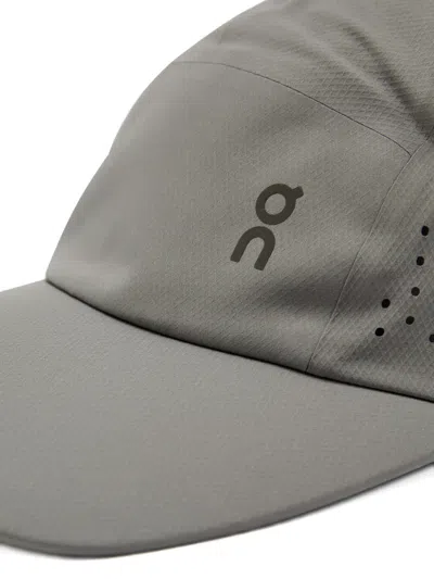On Lightweight Perforated Stretch-shell Cap In Gray