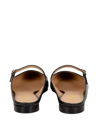 Status Pointed-toe Mules In Black