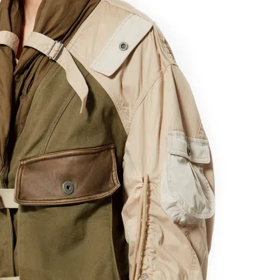 Isabel Marant Julissa Leather-trimmed Organic Cotton Jacket In Multi