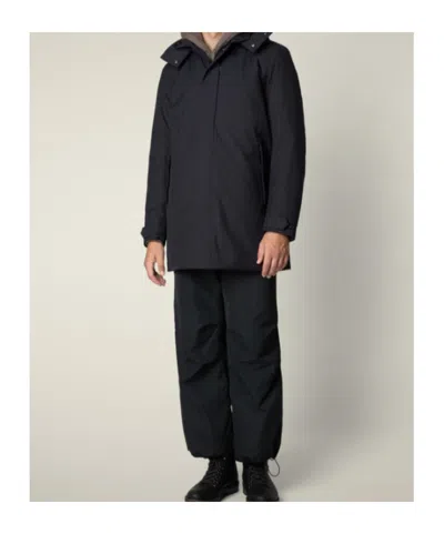 Save The Duck Sid Zipped Coat In Black