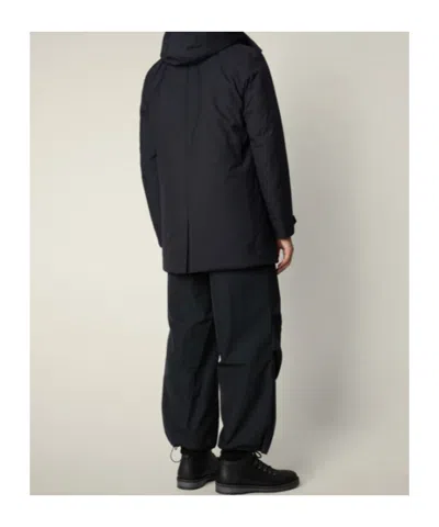 Save The Duck Sid Zipped Coat In Black