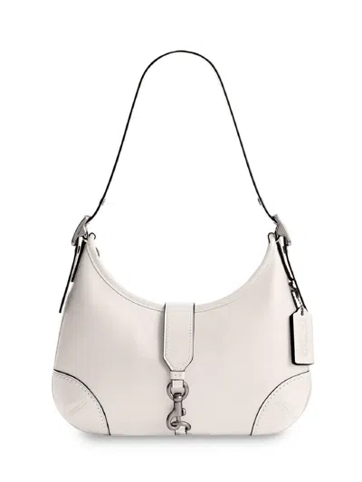 Coach Hamptons Hobo Bag In Signature Jacquard In White