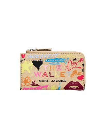 Marc Jacobs The Punk Scribble Top Zip Multi Wallet In Multi