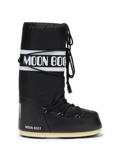 Moon Boot Knee Boots In Black