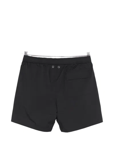Herno Drawstring Black Polyamide Swim Shorts In Black