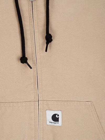 Carhartt Beige Og Active Jacket In Pink