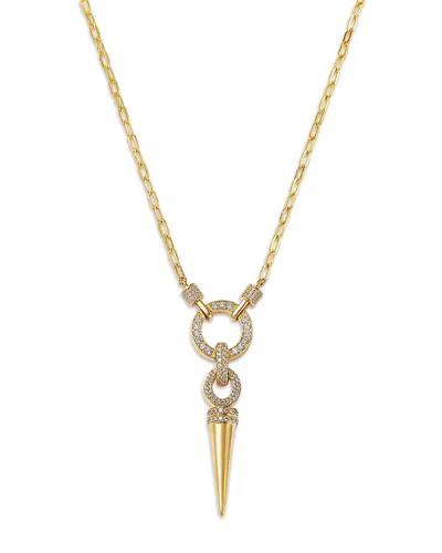 Bloomingdale's Fine Collection Diamond Spike Statement Necklace In 14k ...