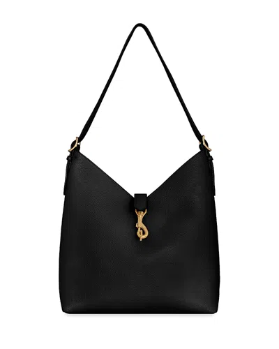 Rebecca Minkoff Mini Megan Leather Hobo Bag In Black