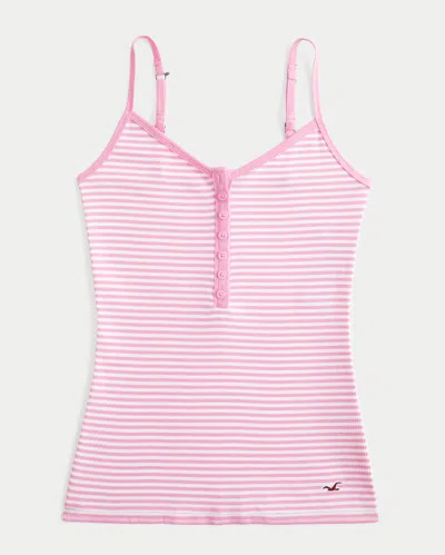 Hollister Henley Cami In Pink