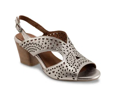Bueno Caroline Slingback Sandal In Metallic | ModeSens