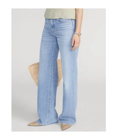 Frame Belt Loop Jeans In Blue