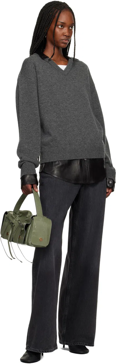 Acne Studios Khaki Multipocket Shoulder Bag