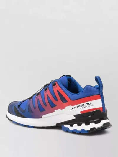 Salomon Mesh Low Sneakers Pull Tab Rubber Sole In Blue