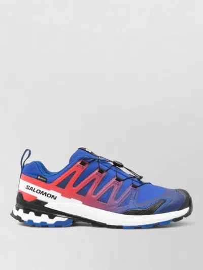 Salomon Mesh Low Sneakers Pull Tab Rubber Sole In Blue