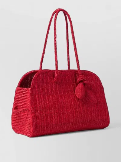 Jacquemus Rectangular Tote Bag Woven Texture Handles