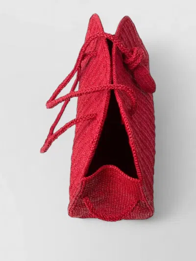 Jacquemus Rectangular Tote Bag Woven Texture Handles