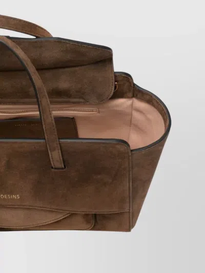 Hidesins Medium Leather Tote Top Handle Strap