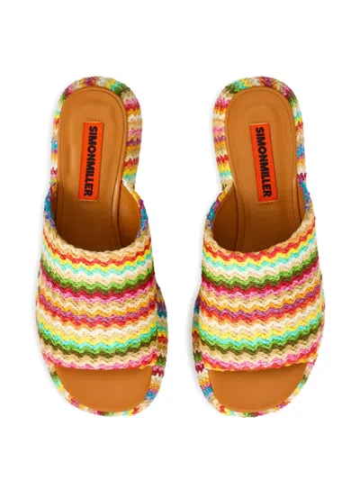 Simon Miller Cloudy Platform Sandals In Multi