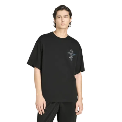 Adidas Originals Adidas Los Angeles Cotton Graphic T-shirt In Black