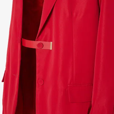 Fendi Red Technical Viscose Jacket In Red