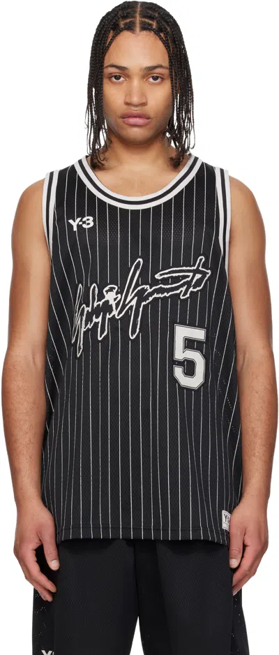 Y-3 Mens Black Elite 5 Basketball Woven Top Xl