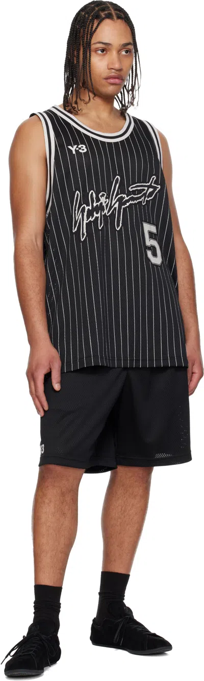 Y-3 Mens Black Elite 5 Basketball Woven Top Xl