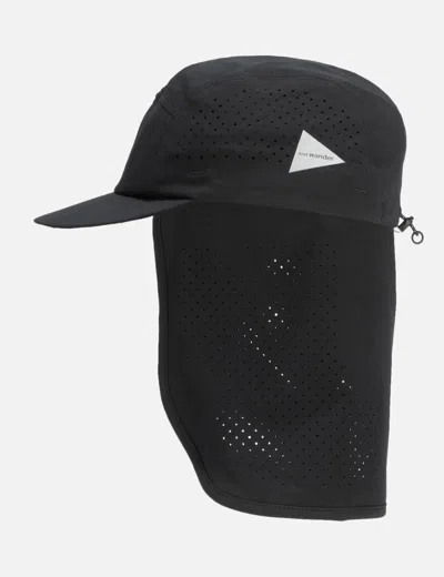 And Wander Tech Cap In Black